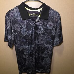 Robert Graham Black Floral Men's Shirt